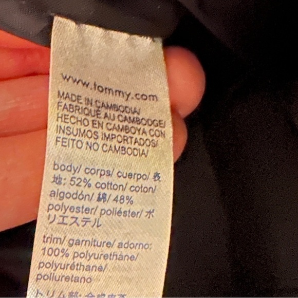 Tommy Hilfiger Classic Stripe Tan Logo Print Tote Bag - Picture 7 of 7